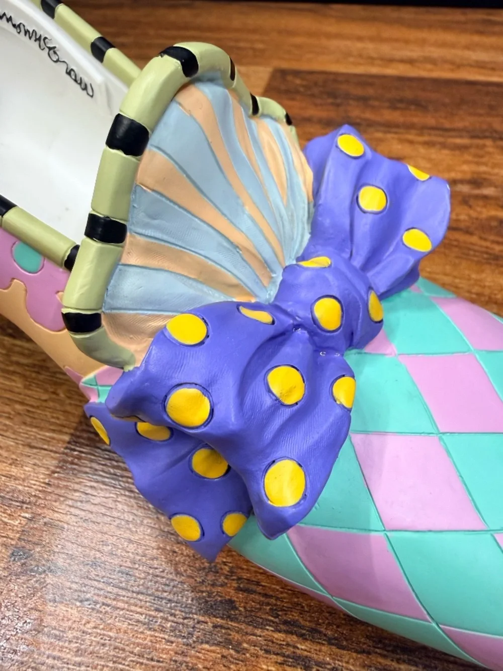 SHANNON MCGRAW Colorful Decorative High Heel Shoe Figurine